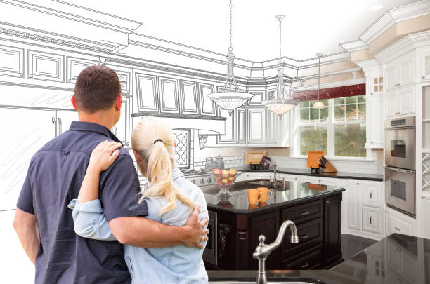 Professional Cabinet Installation technician working in Lumberville, PA